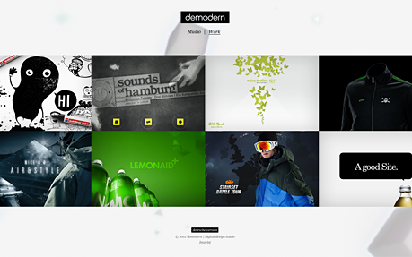 demodern | digital design studio award-winning website design screenshot 1