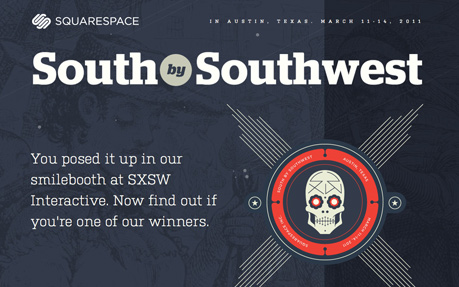 Squarespace SXSW - Home award-winning website design screenshot 1