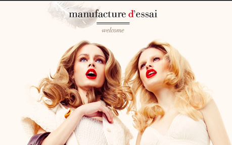 MANUFACTURE D’ESSAI award-winning website design screenshot 1