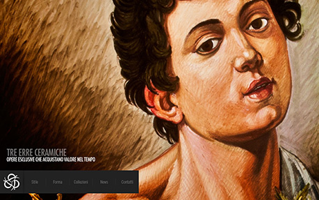 Tre Erre Ceramiche award-winning website design screenshot 1