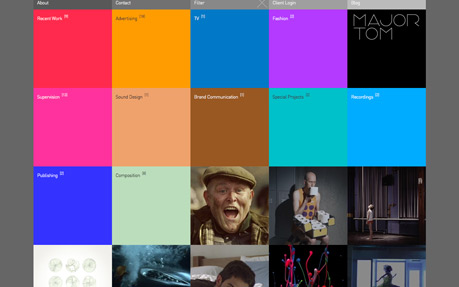 Major Tom award-winning website design screenshot 1