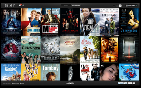 CINEMUR award-winning website design screenshot 1