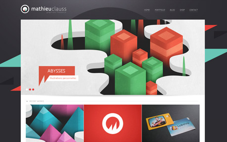 Mathieu Clauss — Site of the Day - May 19, 2011 website design