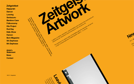 zeitgeistbot award-winning website design screenshot 1