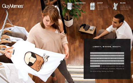 Guy Vernes award-winning website design screenshot 1