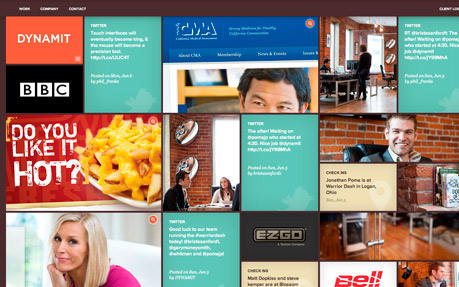 Dynamit award-winning website design screenshot 1