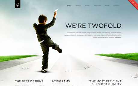 Twofold award-winning website design screenshot 1