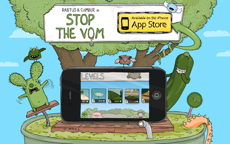 Stop The Vom award-winning website design screenshot 1