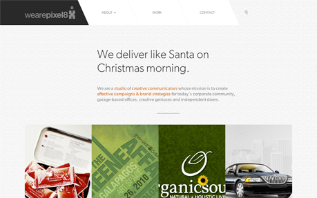 We Are Pixel8 award-winning website design screenshot 1