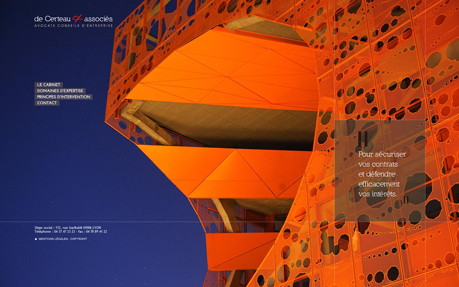 De Certeau & associés award-winning website design screenshot 1