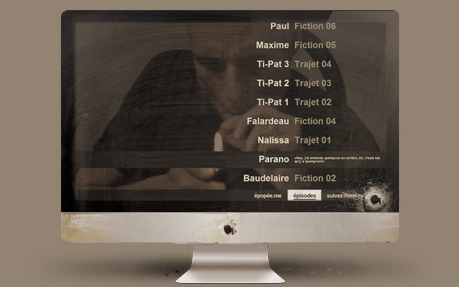 Epopée award-winning website design screenshot 1