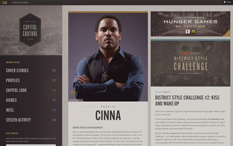 Capitol Couture award-winning website design screenshot 1