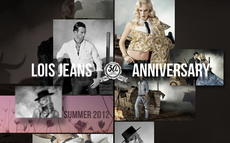 Lois Jeans 50th Anniversary award-winning website design screenshot 1