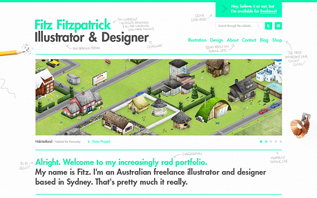 Fitz Fitzpatrick award-winning website design screenshot 1