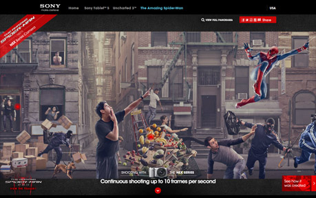 Sony make.believe award-winning website design screenshot 1