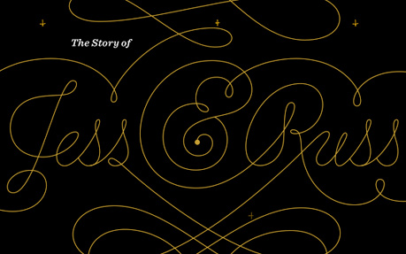 Jess & Russ award-winning website design screenshot 1