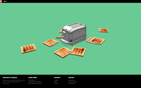 Cartelle | Interactive Studio award-winning website design screenshot 1