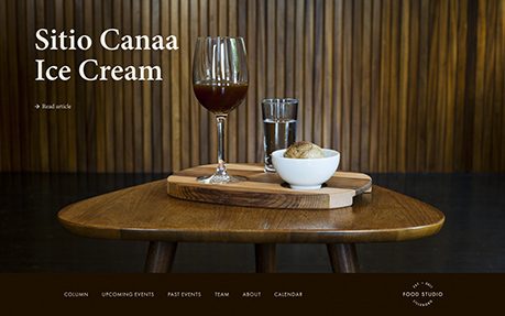 Food Studio award-winning website design screenshot 1
