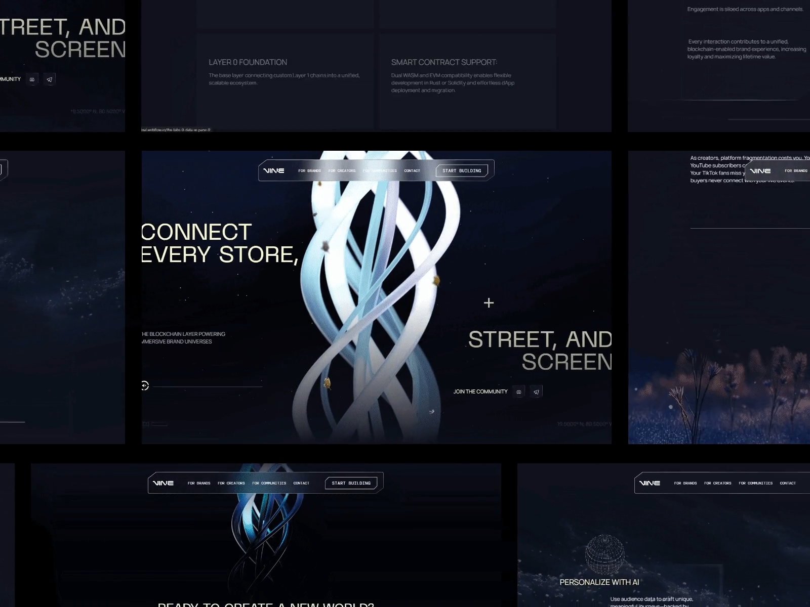Vine Webflow Website | Blockchain | Micro...