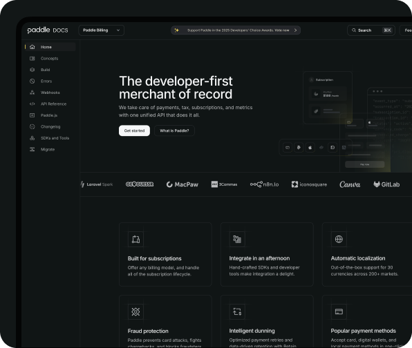 Paddle Developer Docs