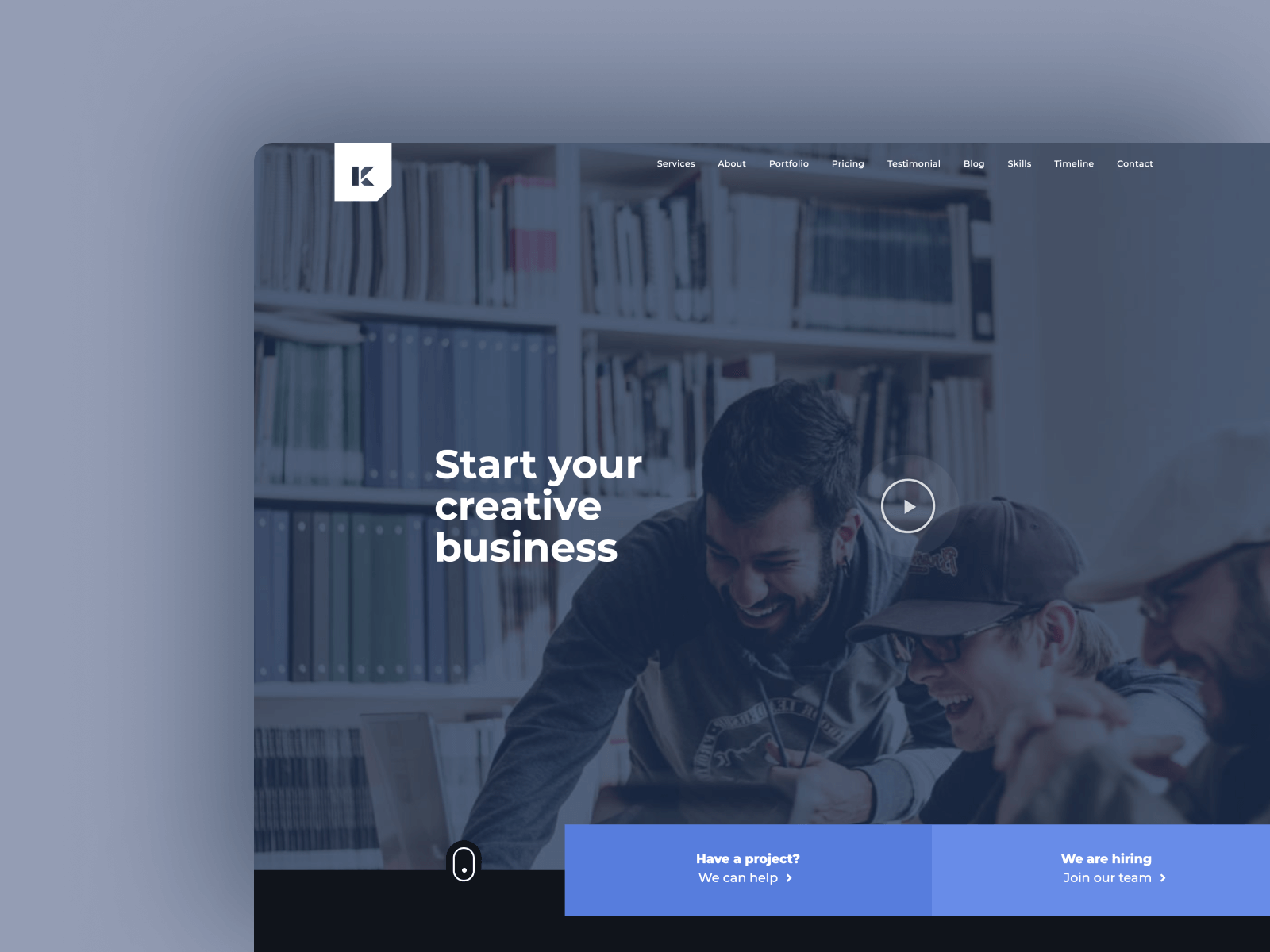 Kaven - Business One Page WordPress Theme