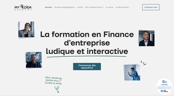 My Koïda Academy : Brand and website redesign