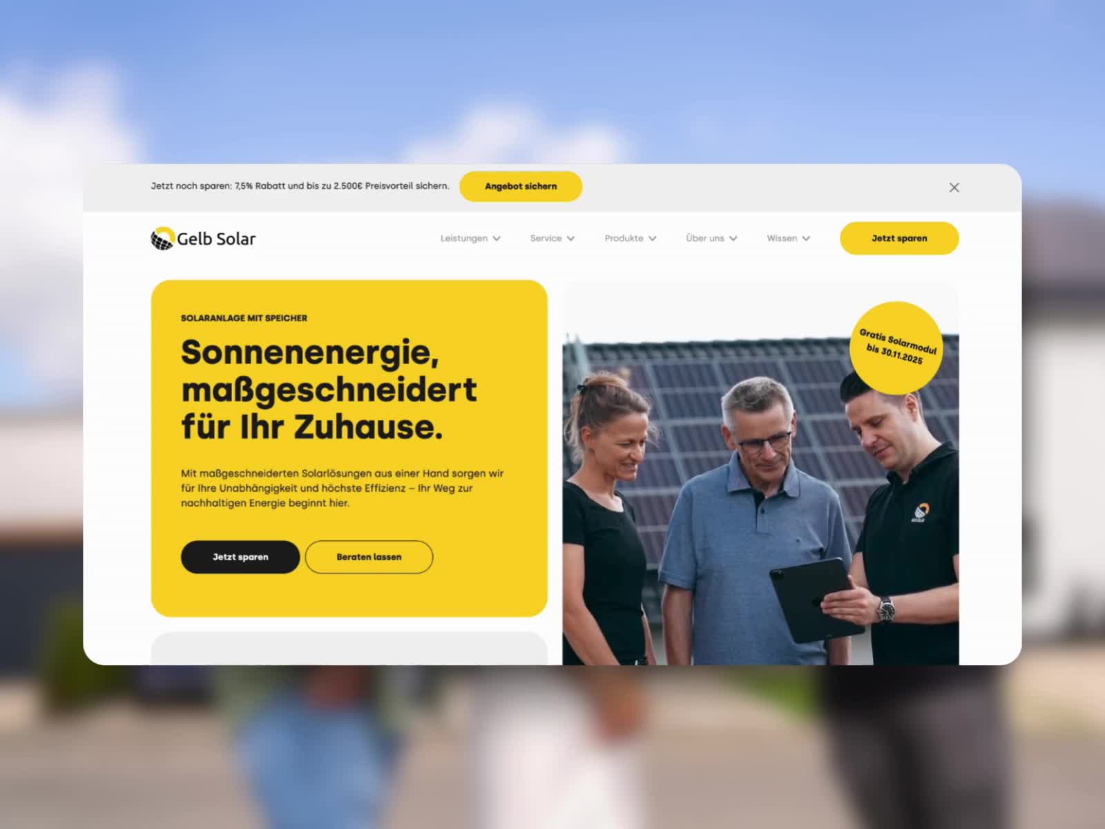 Webdesign & SEO – Gelb Solar