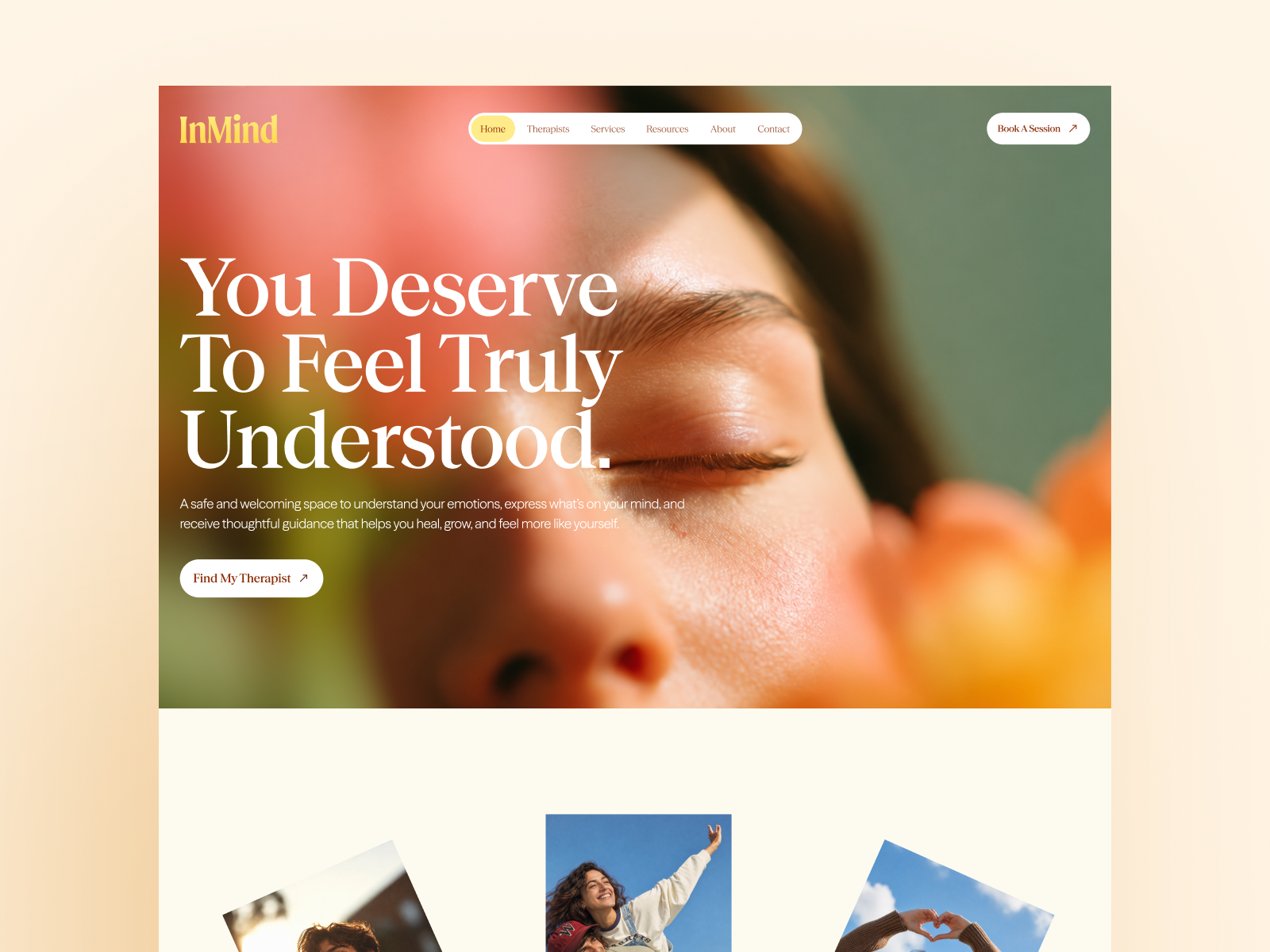 InMind - Mental Health Web Design