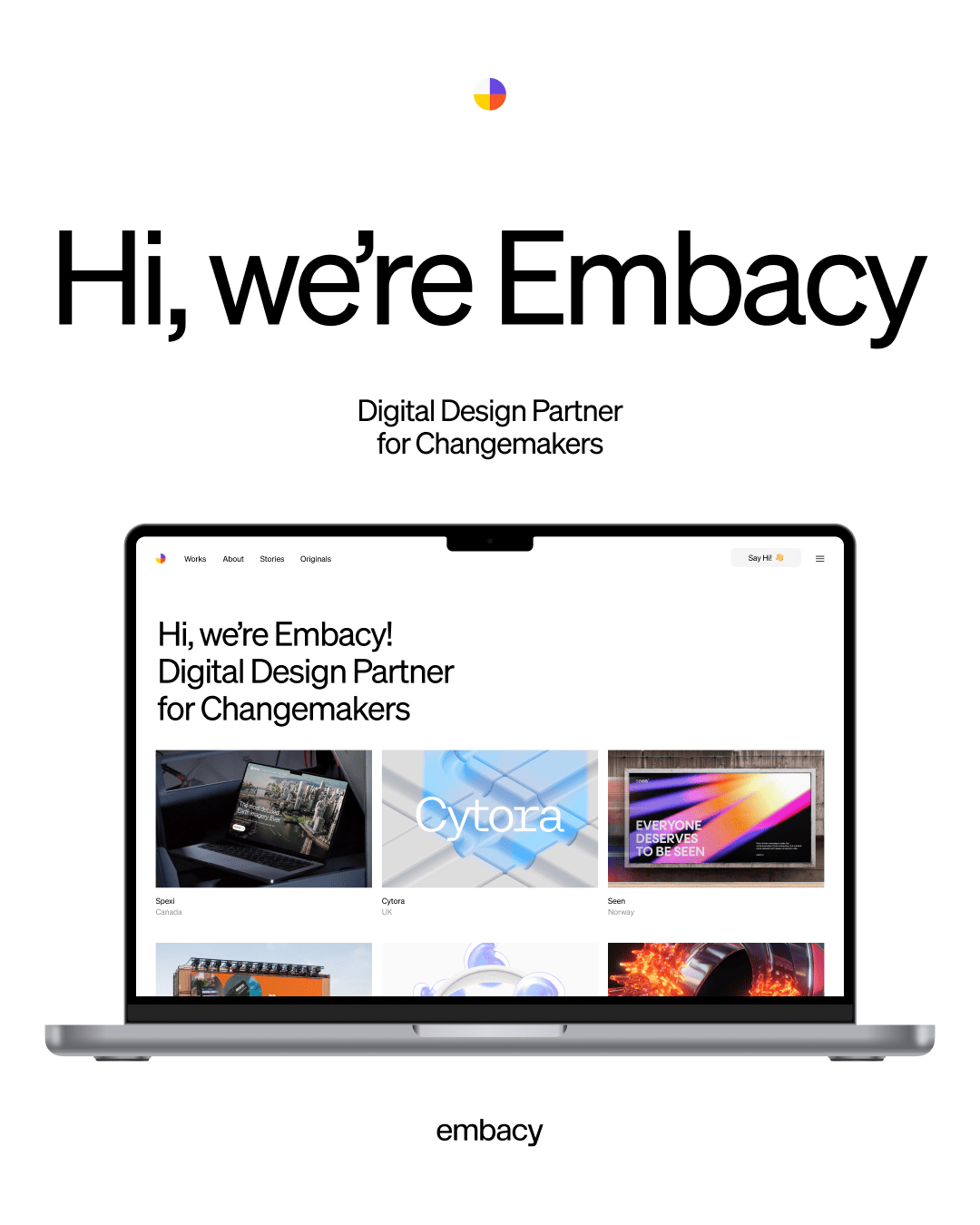 new Embacy.io website